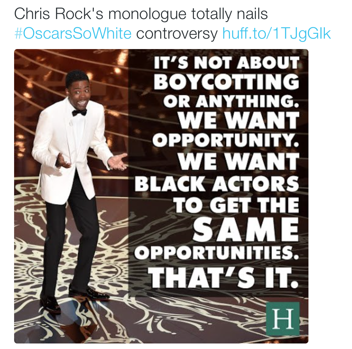 Chris Rock #OscarsSoWhite monologue