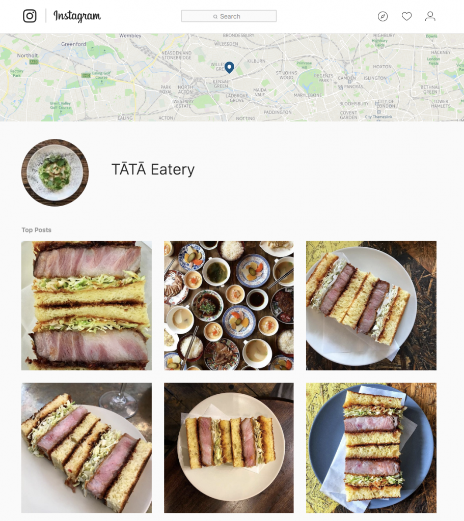 instagram restaurant sandwich