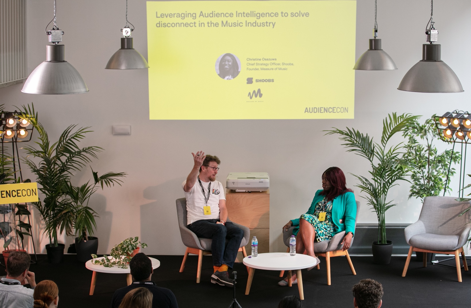 David Boyle with Christine Osazuwa (CHIPS, Measure of Music, ex-Warner Music) 