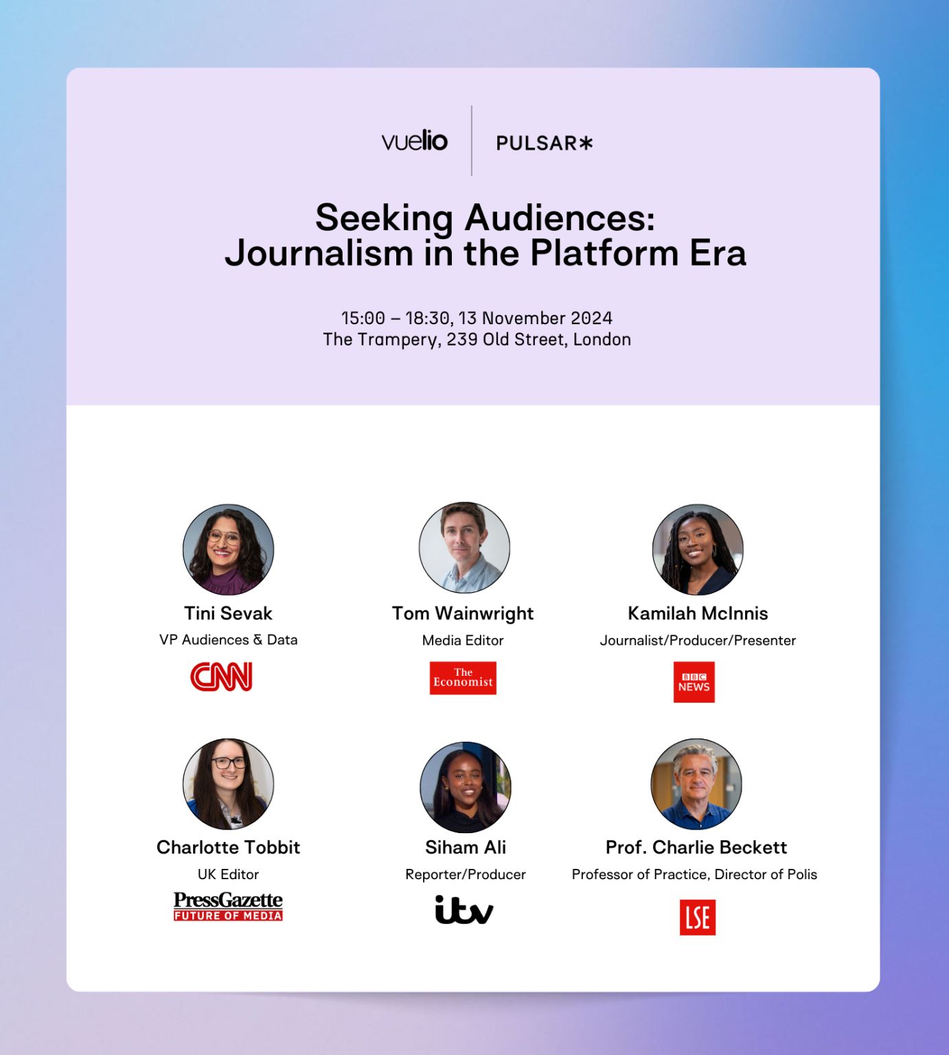 Seeking Audiences panel 